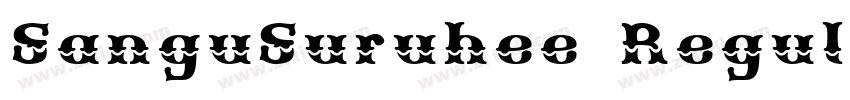 SanguSuruhee Regular字体转换